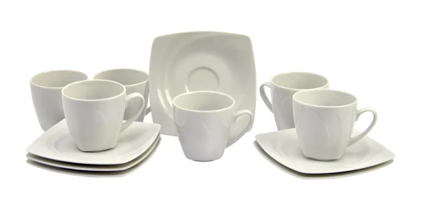 Null 6er Set Espressotasse Mit Untertasse Black Flower 3