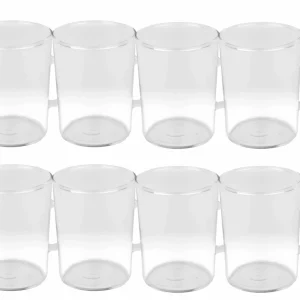 Null 24er Set Teeglas Ceylon 220ml – Klassische Teetasse Aus Hitzebeständigem Glas Mit Henkel 15