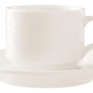 Null Tasse Onyx Mit Untertasse 230 Ml (6 Stück) Von CHEFGASTRO 19