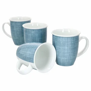 Null 4er Set Kaffeebecher Relief Blau Julia 330ml Ritzenhoff & Breker – 404173 13