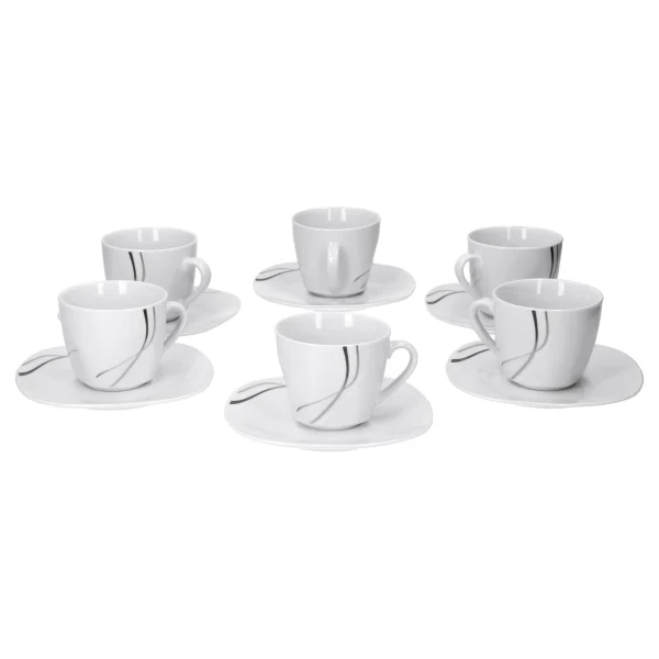 Null 2tlg Set Kaffeetasse 25cl Mit Untertasse 14,8cm Silver Night 3