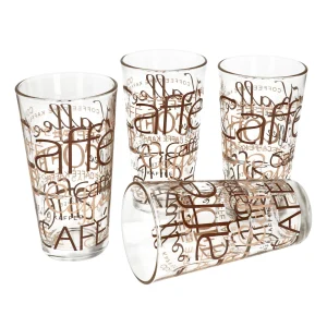 Null 2er Set Latte Macchiato Glas 39cl Stapelbar Coffee Dekor 13