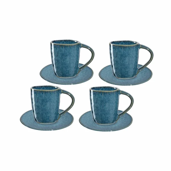 Leonardo MATERA Cappuccino Set Blau 8-teilig 5