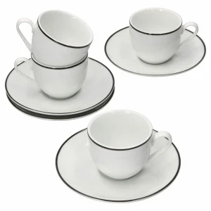 Null 4er Set Nordic Blau Doppio Espresstassen Mit Untertassen – 406474 + 406481 17