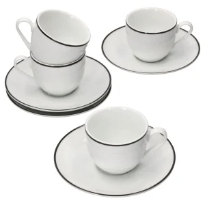 Null 4er Set Nordic Blau Doppio Espresstassen Mit Untertassen – 406474 + 406481 17