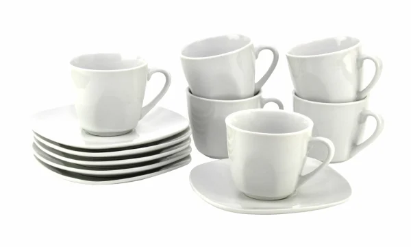 Null 6er Set Espressotasse 11cl Mit Untertasse 12,3cm Serie Atrium 1