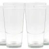 Null 6er Set Latte Macchiato Blancho Glas – 39cl Kaffeeglas Stapelbar Ohne Dekor 25