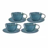 Leonardo MATERA Cappuccino Set Blau 8-teilig 25