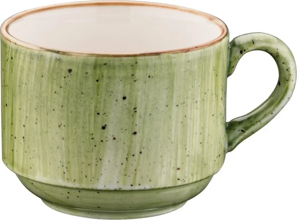 Bonna Premium Porcelain AAQMUG03KKN Aura Aqua Bockbecher, Kaffeebecher, Kaffeetasse, 8.2×11.4cm, 330ml, Porzellan, Türkis, 1 Stück 4