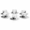 Null 6er Set Espressotasse Mit Untertasse Black Flower 25