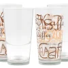 Null 4er Set Mix Latte Macchiato Glas 39cl Stapelbar Mit Dekor / Ohne Dekor 17