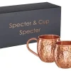 Null Kupferbecher Moscow Mule 2er Set 500ml, 100% Reines Kupfer, Cocktailbecher 23