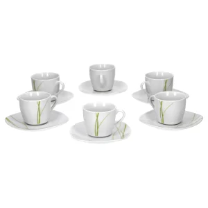 Null 6er Set Espressotasse 10cl Mit Espressountertasse 12,1cm Caviano 17