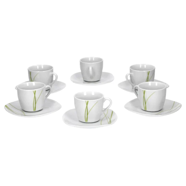 Null 6er Set Espressotasse 10cl Mit Espressountertasse 12,1cm Caviano 6