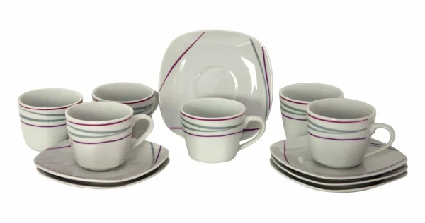 Null 6er Set Espressotasse 10cl Mit Espressountertasse 12,1cm Caviano 1