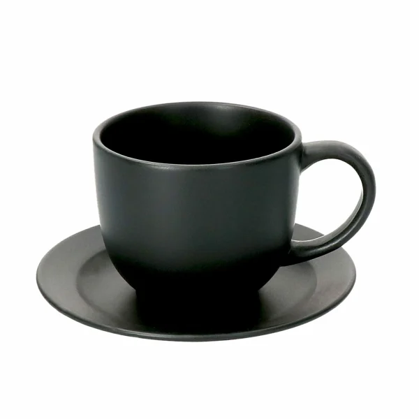 Null 18-tlg. Kaffeeservice Londen Lampart Nero Schwarz 5