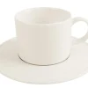 Null Tasse Line Stapelbar Weiß 80ml, Ohne Untertasse (6 Stück) Von CHEFGASTRO 23