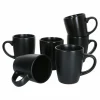 Null 6-tlg. Kaffeebecher Set Kattegat Mit Henkel 250 Ml Schwarz Matt 23