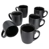 Null 6er Set Kaffeebecher Zakynthos Reactive Glaze Grey Black – 24321864 25