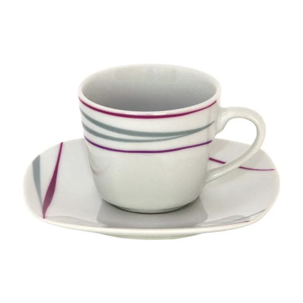 Null 6er Set Kaffeetasse 18cl Mit Untertasse 14,5cm Serie Lilli 6