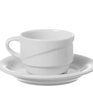 Null Tasse Crema Stapelbar 90ml, Ohne Untertasse (12 Stück) Von CHEFGASTRO 17