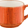 Bonna Premium Porcelain ATCBNC01CF Aura Terracotta Obertasse, Kaffeebecher, Kaffeetasse, 8.2x11cm, 210ml, Porzellan, Terrakotta, 1 Stück 25