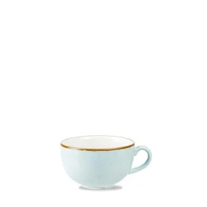 Churchill Stonecast Cappucino-Tasse Peppercorn Grey ø11cm 340ml Grau, Ohne Untertasse (12 Stück) Von CHEFGASTRO 15