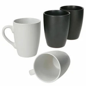 Null 4er Becher Set Keramik Dekor Sternenmosaik Schwarz/weiß – Jameson & Tailor 7682 17