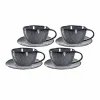 Leonardo MATERA Cappuccino Set Anthrazit 8-teilig 25