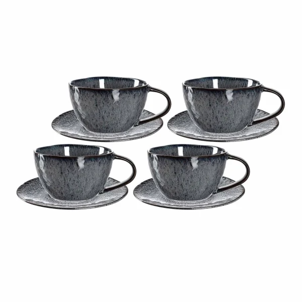 Leonardo MATERA Cappuccino Set Anthrazit 8-teilig 1