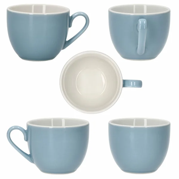 Null 4er Set Nordic Blau Doppio Espresstassen Mit Untertassen – 406474 + 406481 8