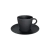 Villeroy & Boch Manufacture Rock Espressotasse Mit Untertasse Schwarz 23