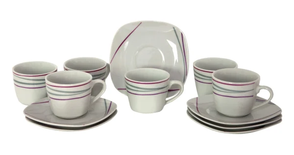 Null Kaffeetasse 18cl Mit Untertasse 14,5cm Serie Lilli 6