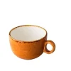 Null Kaffeetasse Jersey Stapelbar In Orange 160ml, Ohne Untertasse (6 Stück) Von CHEFGASTRO 23