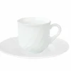 Null 12er Set Kaffeetasse 23,5 Cl Mit Untertasse 15,5cm Ebro Aus Opal-Hartglas 25