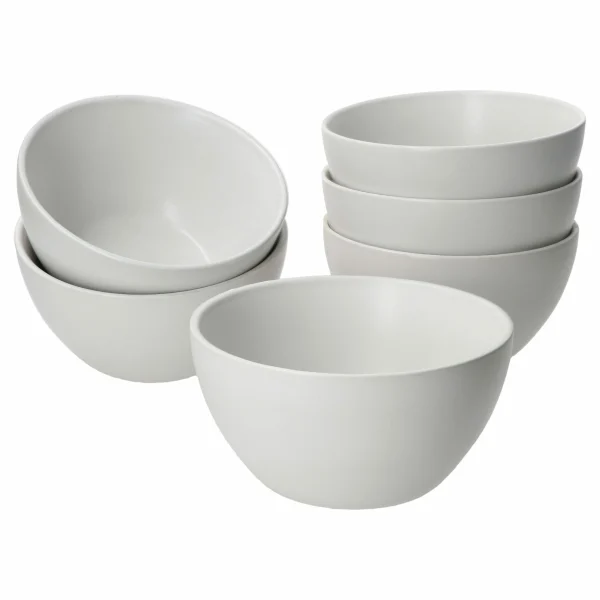 Null 6er Set Müslischalen 14×7,5cm White Biata Steingut – 24304278 1