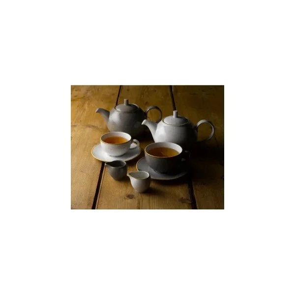 Churchill Stonecast Cappucino-Tasse Peppercorn Grey ø11cm 340ml Grau, Ohne Untertasse (12 Stück) Von CHEFGASTRO 8