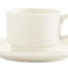 Null Tasse Crema Stapelbar 90ml, Ohne Untertasse (12 Stück) Von CHEFGASTRO 25