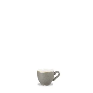 Churchill Stonecast Cappucino-Tasse Peppercorn Grey ø11cm 340ml Grau, Ohne Untertasse (12 Stück) Von CHEFGASTRO 17