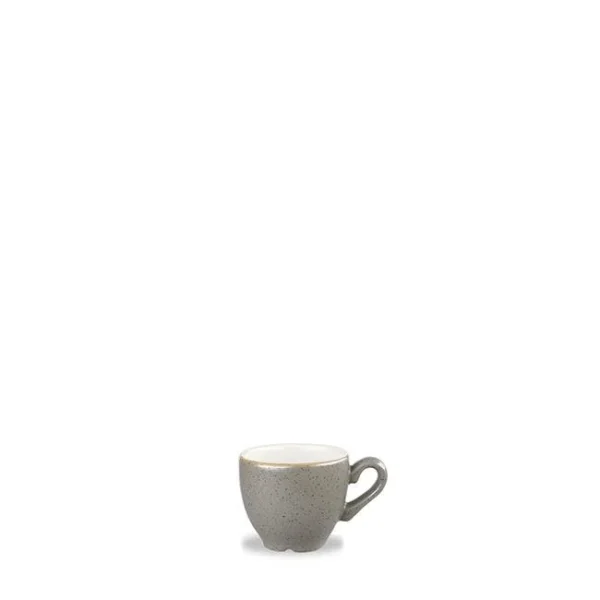 Churchill Stonecast Cappucino-Tasse Peppercorn Grey ø11cm 340ml Grau, Ohne Untertasse (12 Stück) Von CHEFGASTRO 6